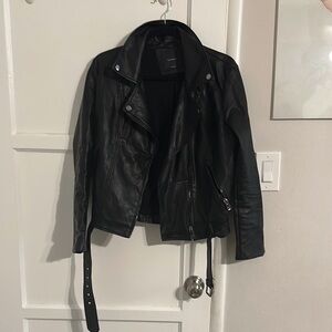 Elodie Black Faux Leather Jacket